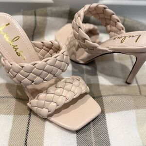Lulu's Women's Cream Braided Heels